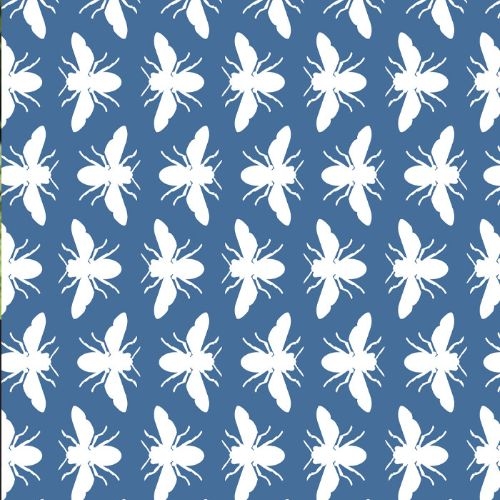 Bee Wrapping Paper - Blue or Green